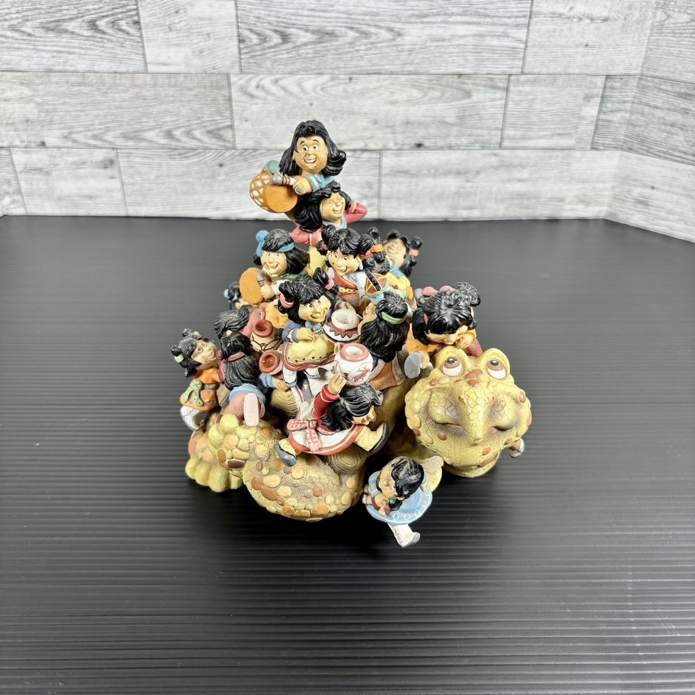 Whimsical Pueblo Kids Storyteller Tortoise‎ figurine Jack Graham the old house